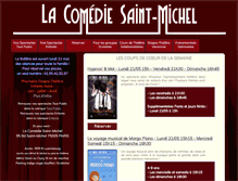 Tablet Screenshot of comediesaintmichel.fr